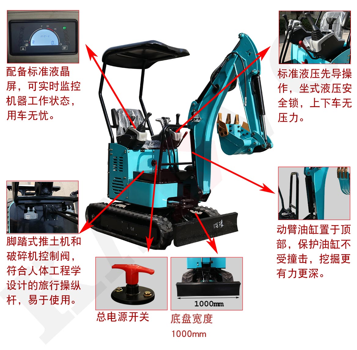 KV128小型挖掘機(jī)標(biāo)準(zhǔn)配置 KV128小型挖掘機(jī)標(biāo)準(zhǔn)配置